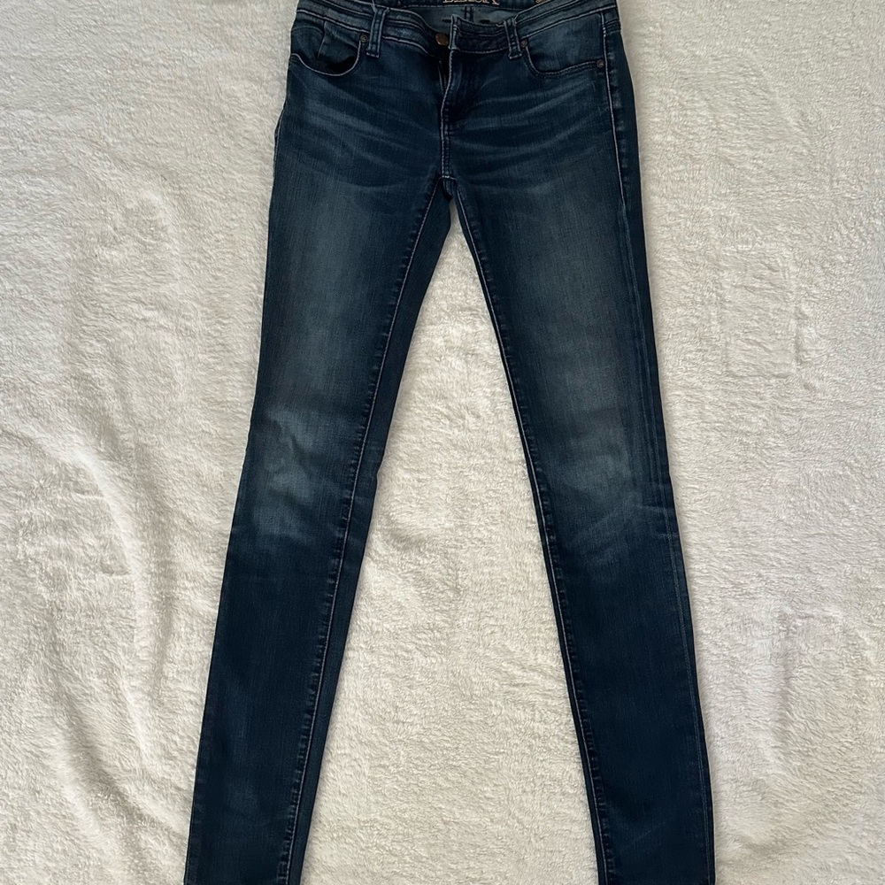Buckle Dark Blue Skinny Jeans